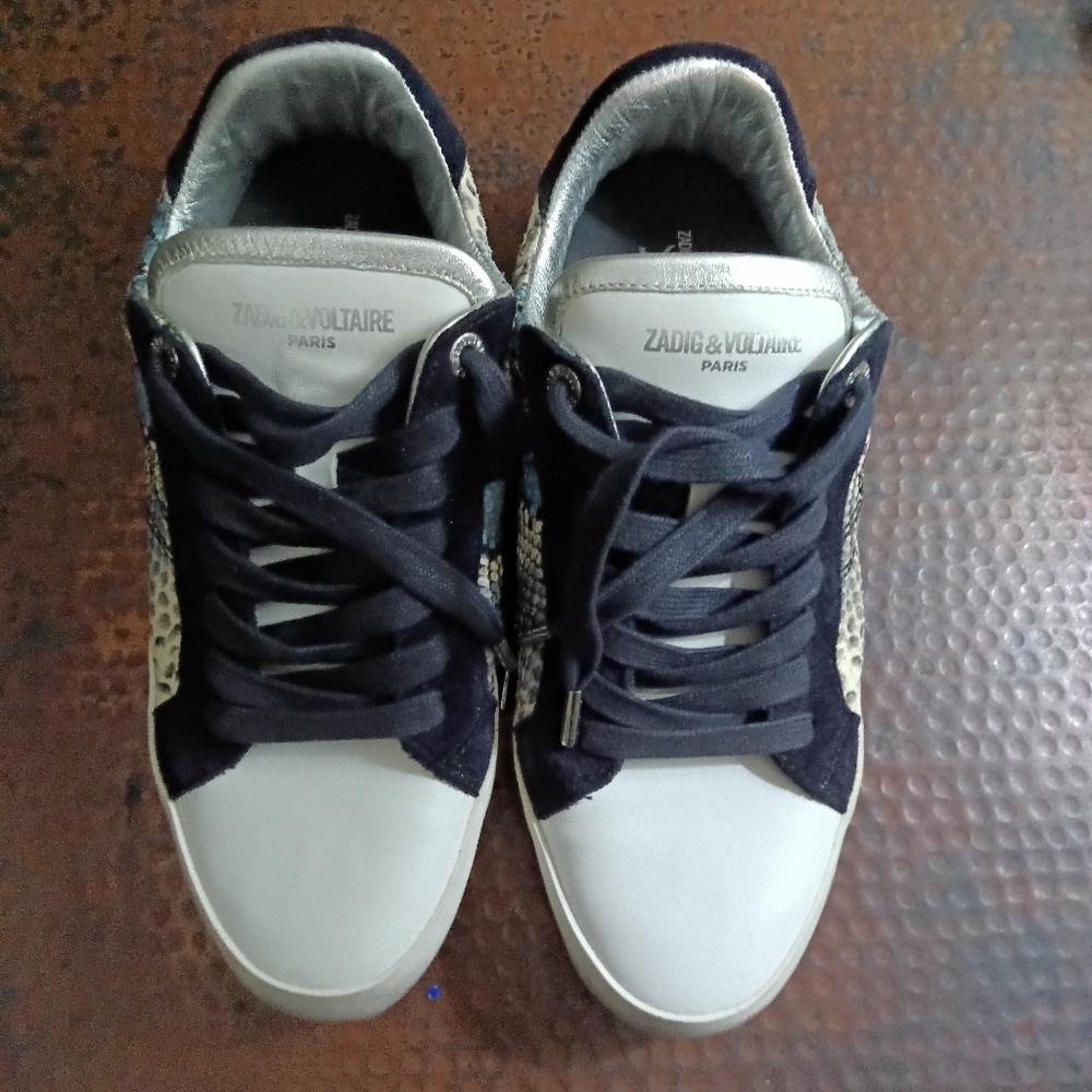 Zadig & Voltaire Sz. 10 Wild Low Top Sneakers - Picture 6 of 16